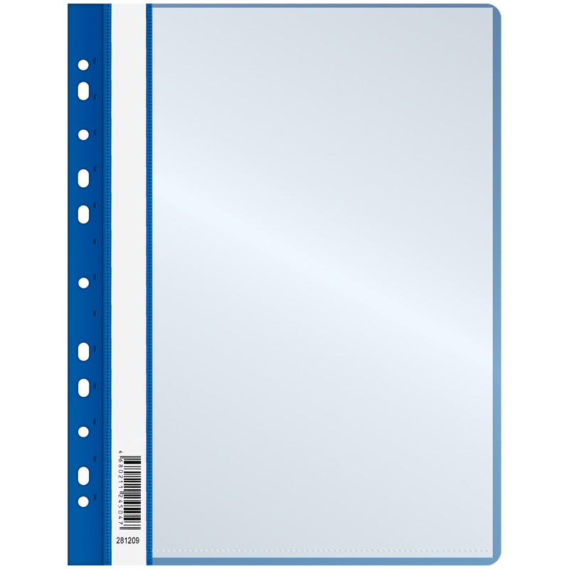 Папка 10 файлов с перфорацией А4 OfficeSpace 160мкм синяя